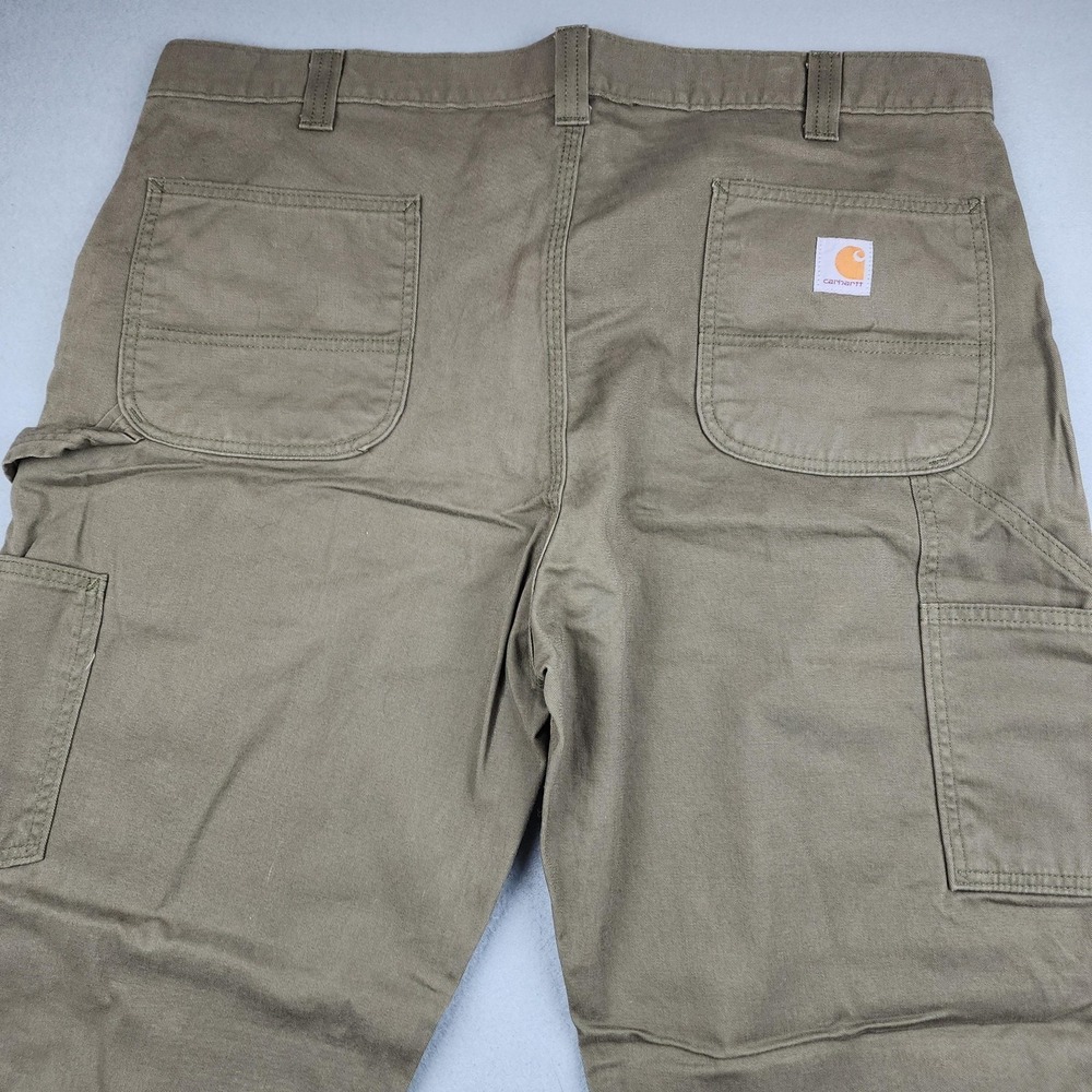 Carhartt Pants Mens 40x32 Green Relaxed Fit Twill Utility Workwear Carpenter - Picture 10 of 12